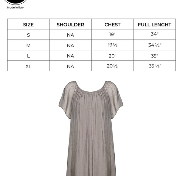 Made in Italy soft flowy silk/ viscose dress - Picture 4 of 5